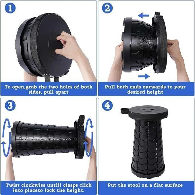 Folding Telescopic Stool