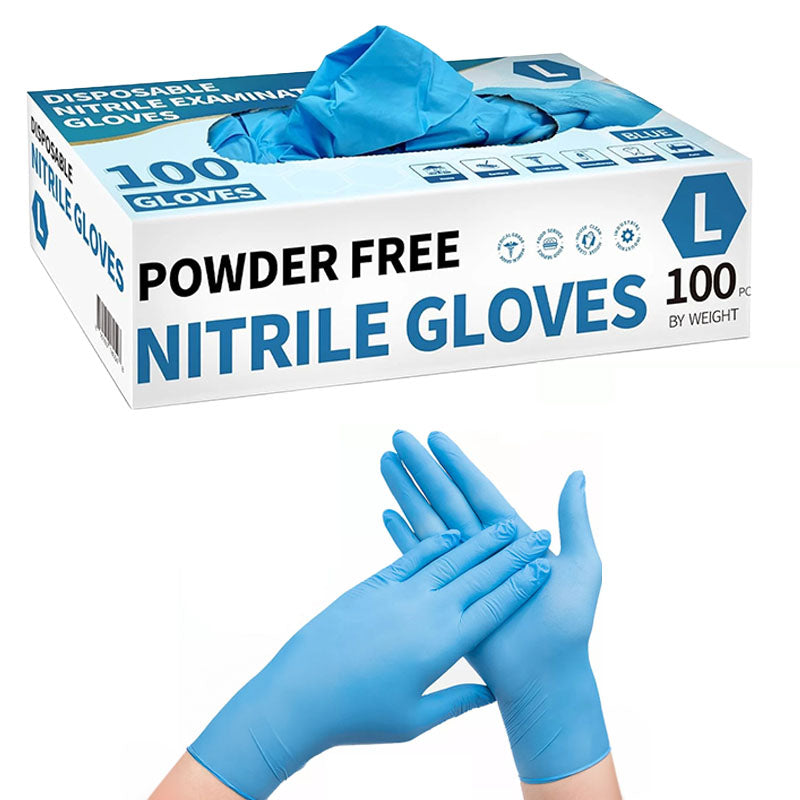 Disposable Nitrile Gloves Blue 100 pcs