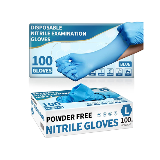 Disposable Nitrile Gloves Blue 100 pcs