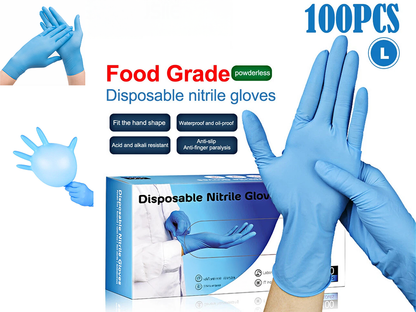 Disposable Nitrile Gloves Medium Size 100pcs