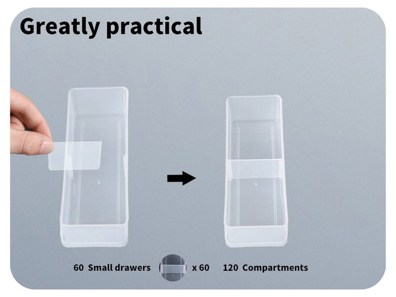 60 Drawer Workshop Tool Storage - Storage Bin Rack