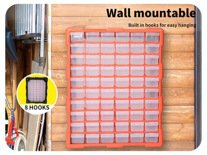 60 Drawer Workshop Tool Storage - Storage Bin Rack