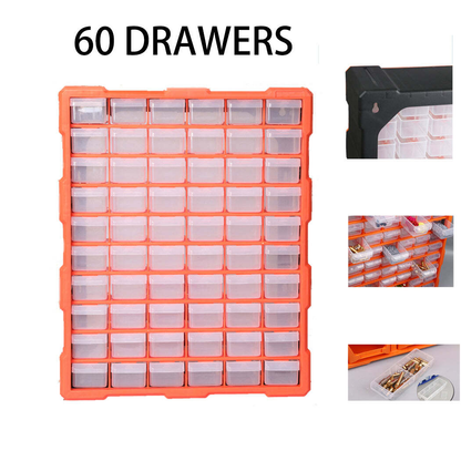 60 Drawer Workshop Tool Storage - Storage Bin Rack