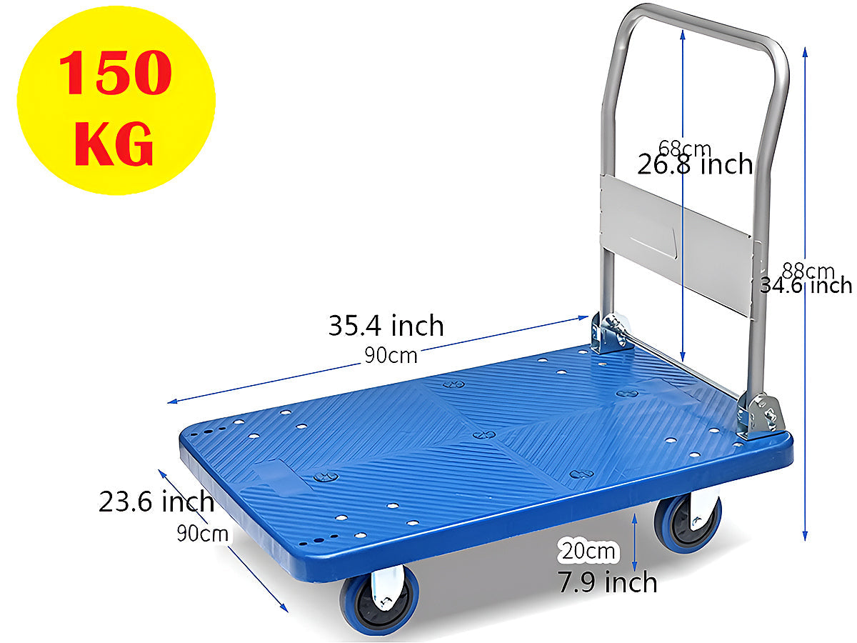 Platform Hand Trolley Cart 150KG