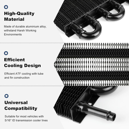 Engine Oil Cooler Radiator 8 Rows Kit