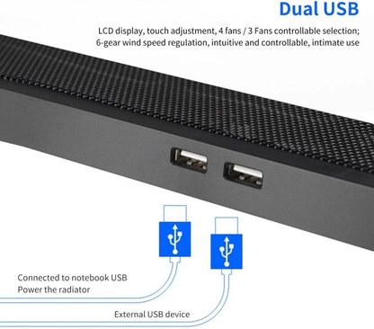 Laptop Cooler Gaming Cooling Pad