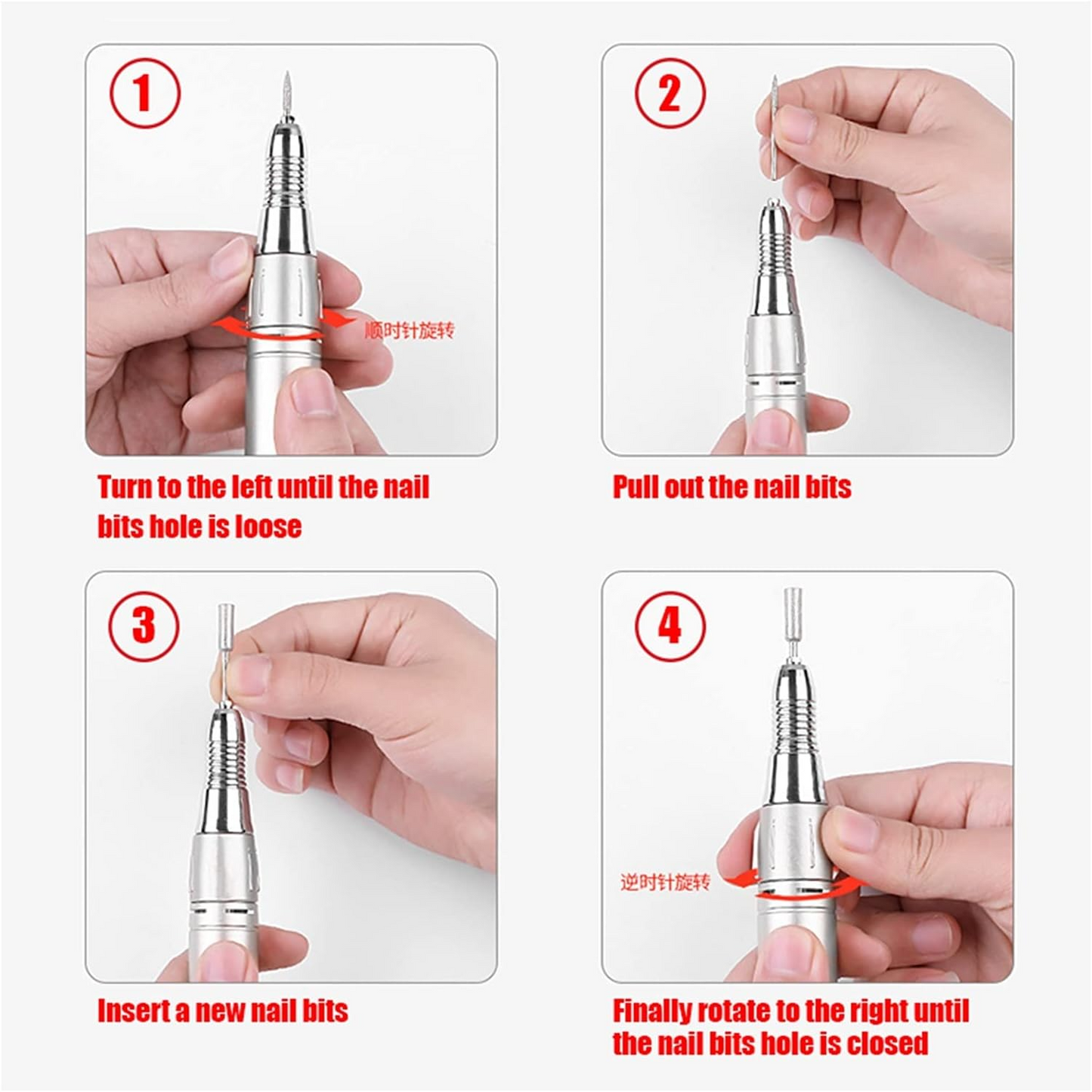 Nail Drill, Cordless Electric Files Rechargeable