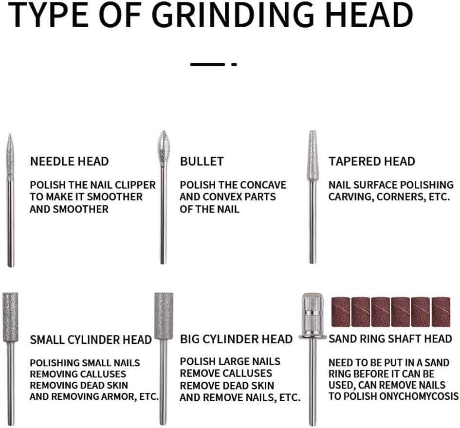 Nail Drill, Cordless Electric Files Rechargeable