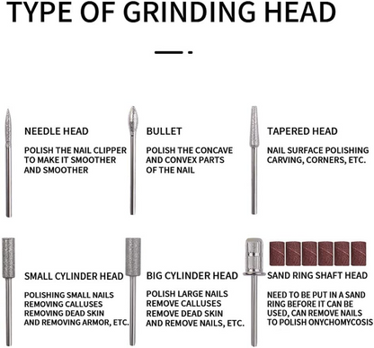 Nail Drill, Cordless Electric Files Rechargeable