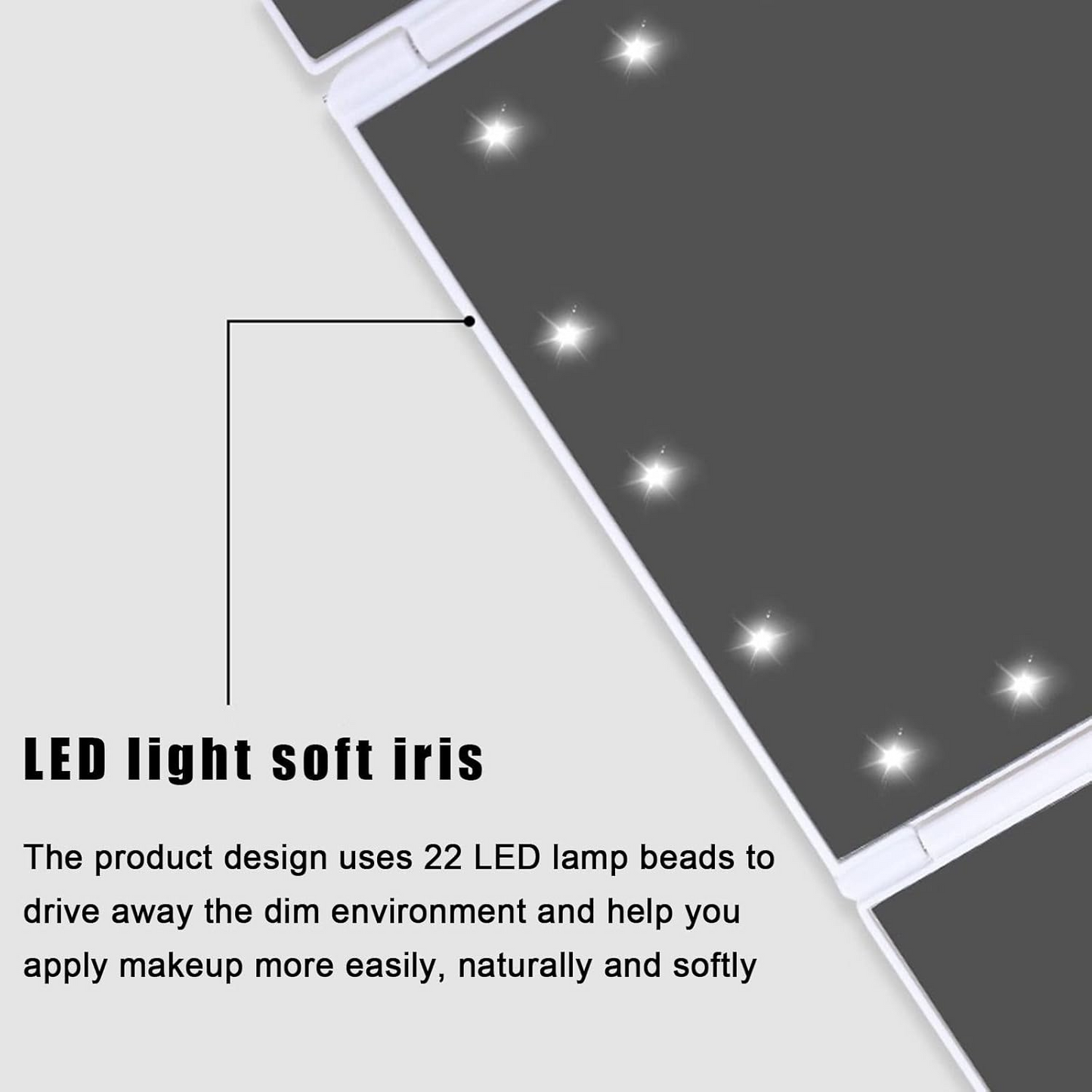 LED Makeup Mirror with 22 LED Lights