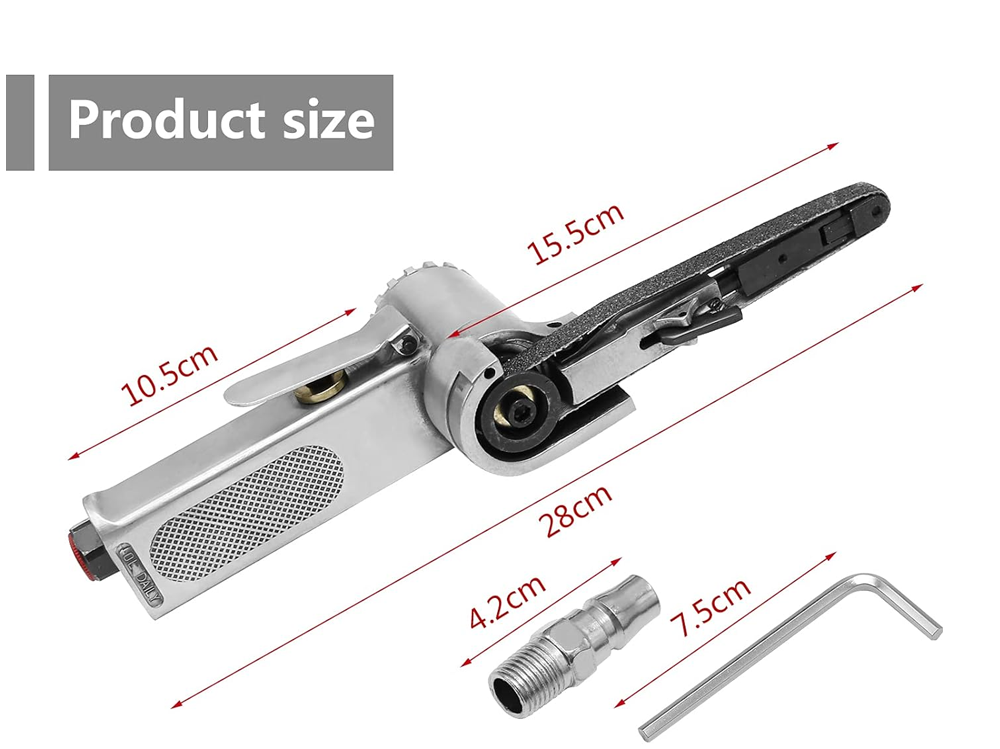 Air Belt Sander with Sanding Belts (Pneumatic Tool)
