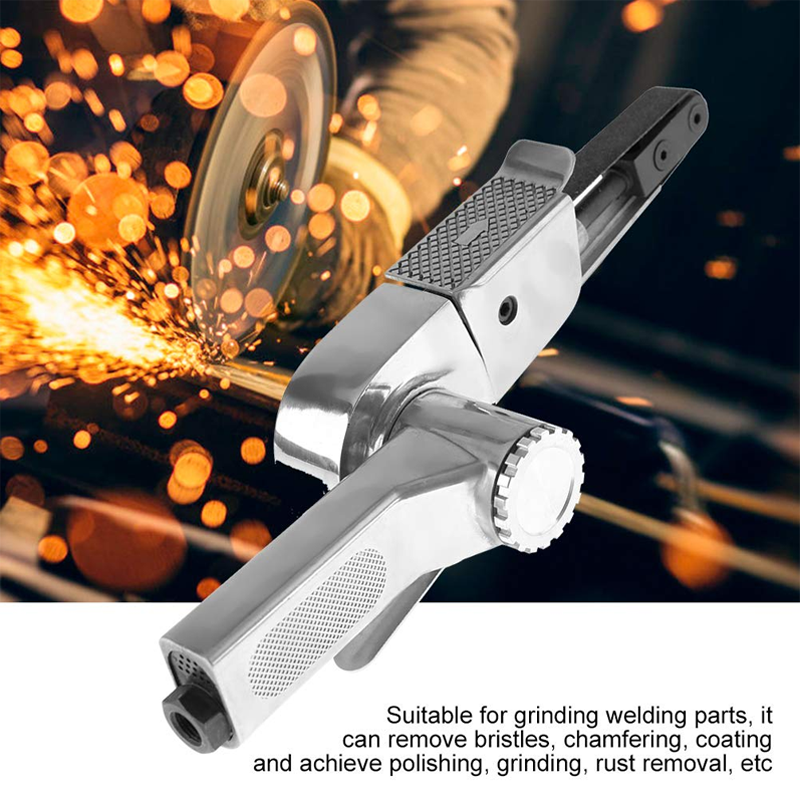 Air Belt Sander with Sanding Belts (Pneumatic Tool)