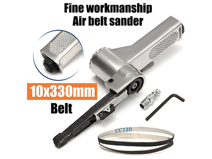 Air Belt Sander with Sanding Belts (Pneumatic Tool)