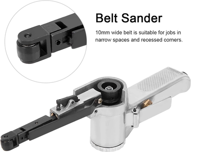 Air Belt Sander with Sanding Belts (Pneumatic Tool)