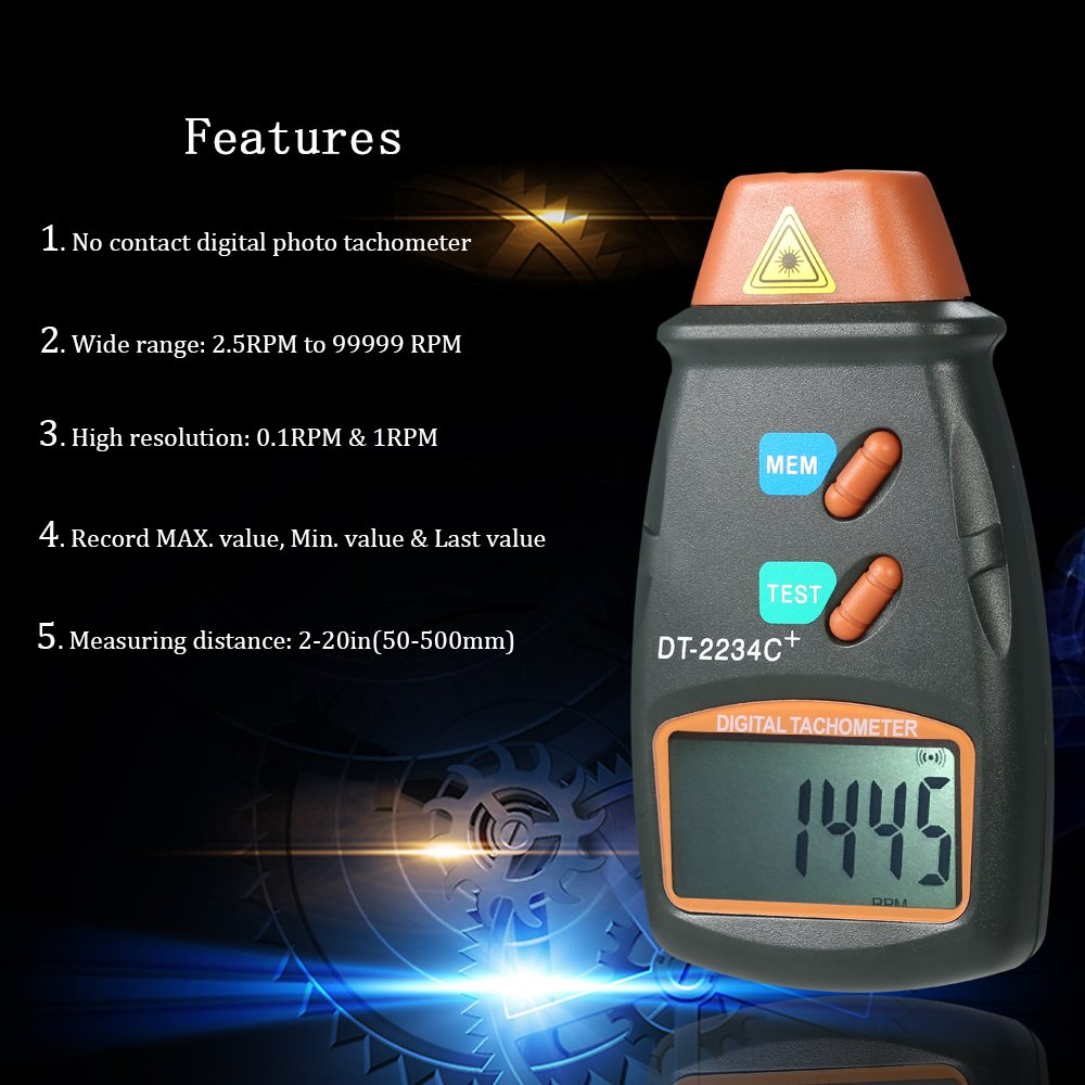 Digital Tachometer Engine digital speedometer