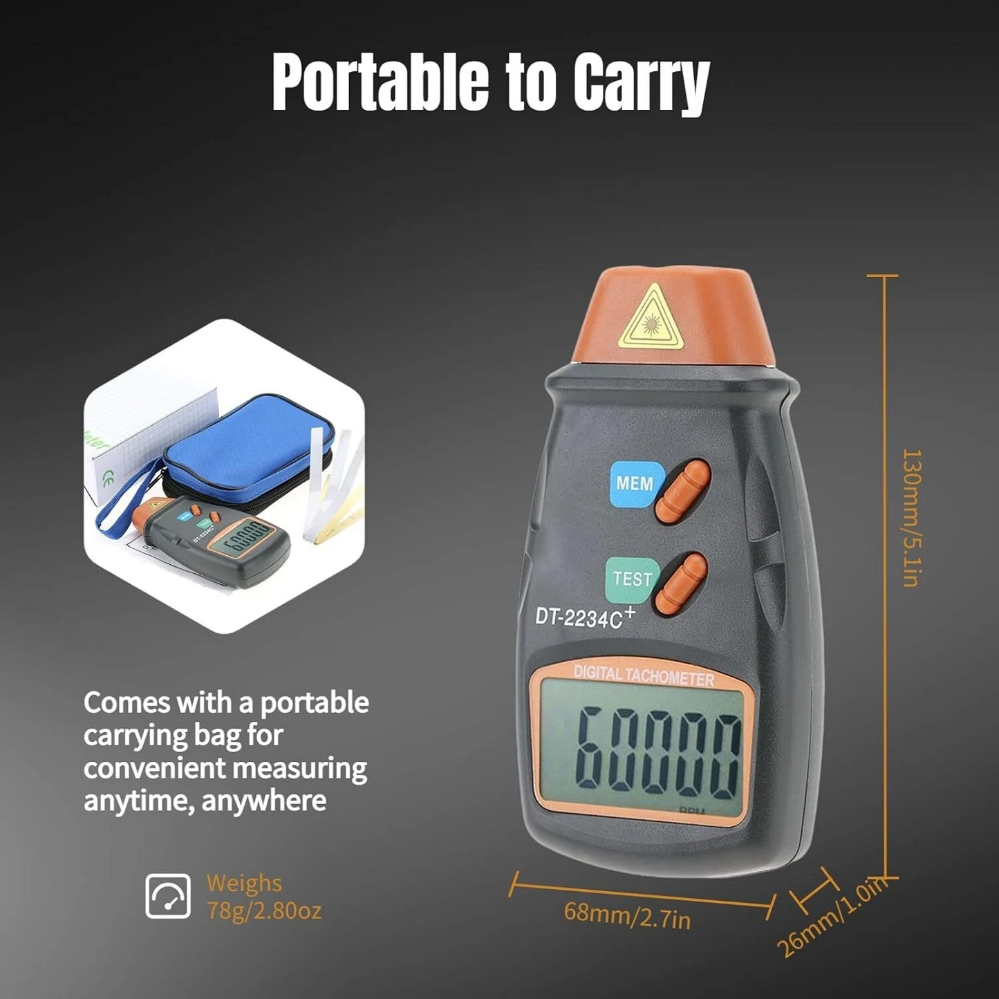 Digital Tachometer Engine digital speedometer