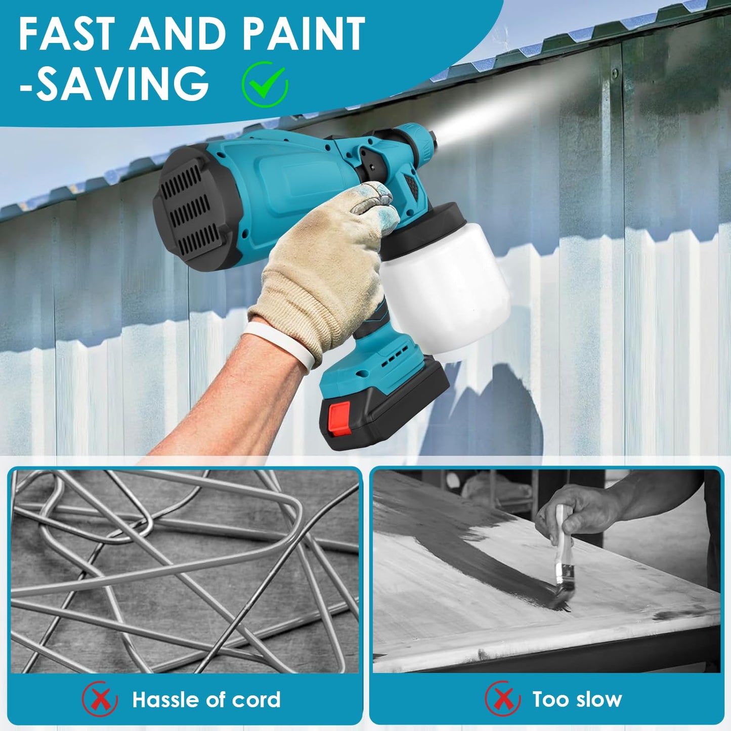 Cordless Spray Gun Paint Sprayer
