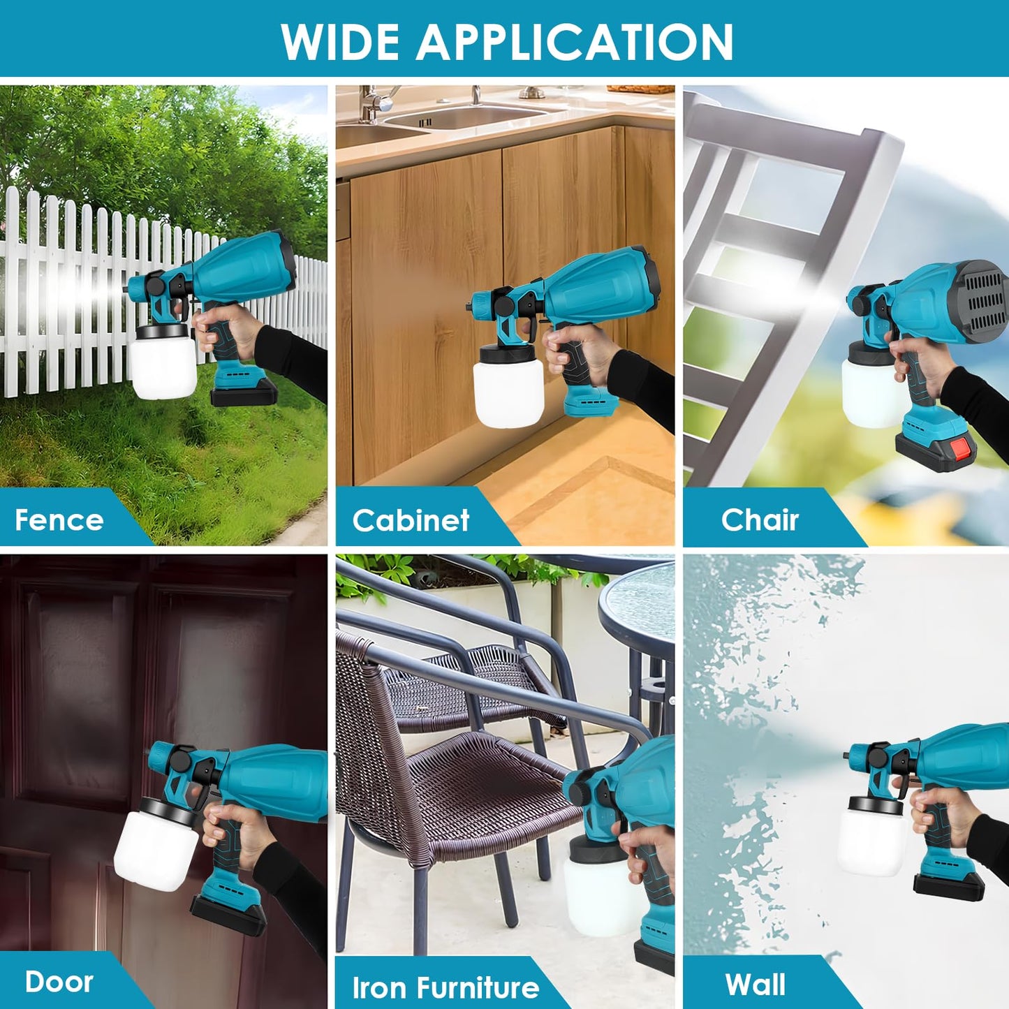 Cordless Spray Gun Paint Sprayer