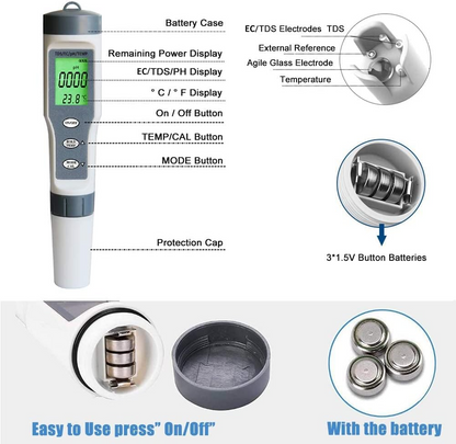 Digital pH Meter - TDS Tester