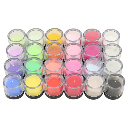 24 Color Nail Dip Powder Kit