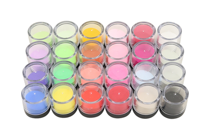24 Color Nail Dip Powder Kit