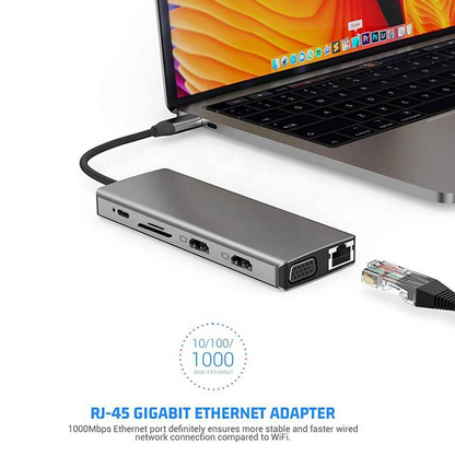 USB C Docking Station Type C 12-in-1