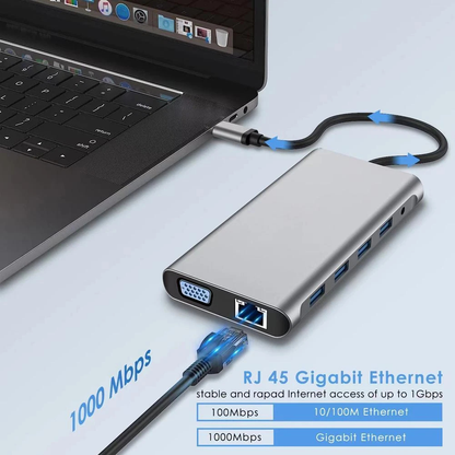USB C Docking Station Type C 12-in-1