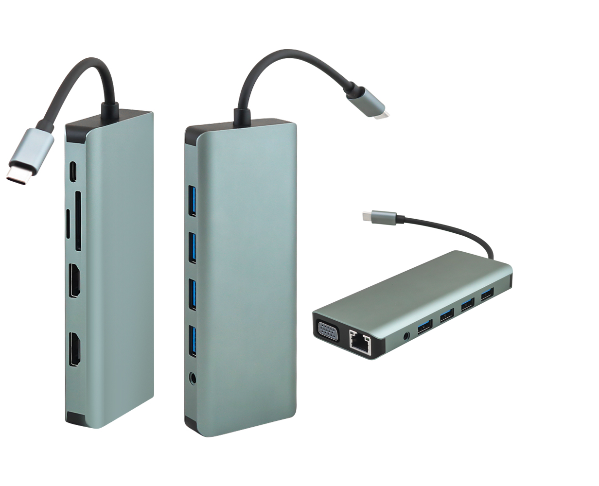 USB C Docking Station Type C 12-in-1
