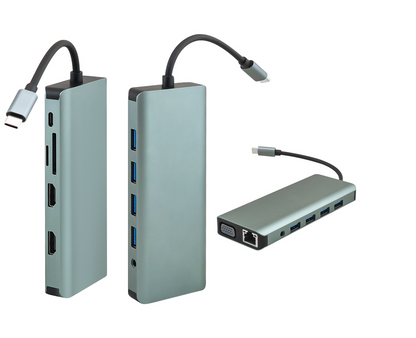 USB C Docking Station Type C 12-in-1