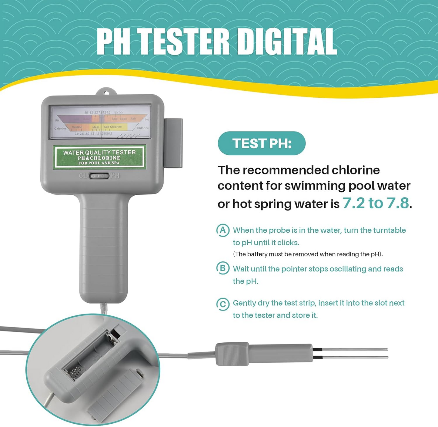 PH Meter Chlorine Tester Water Quality Tester