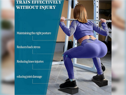 2Pcs Yoga Squat Wedge Anti-Slip Exercise Block for Pilates Fitness