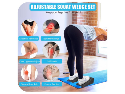 2Pcs Yoga Squat Wedge Anti-Slip Exercise Block for Pilates Fitness