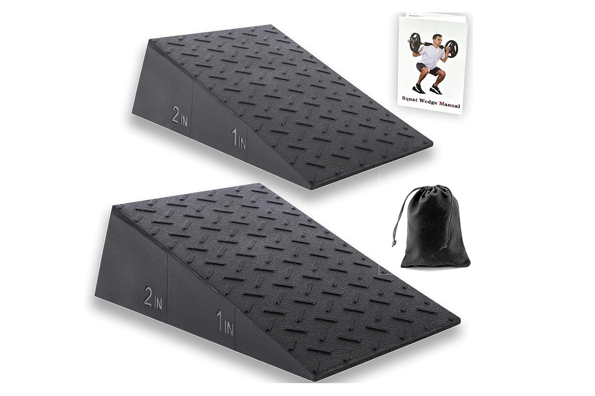 2Pcs Yoga Squat Wedge Anti-Slip Exercise Block for Pilates Fitness