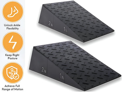 2Pcs Yoga Squat Wedge Anti-Slip Exercise Block for Pilates Fitness