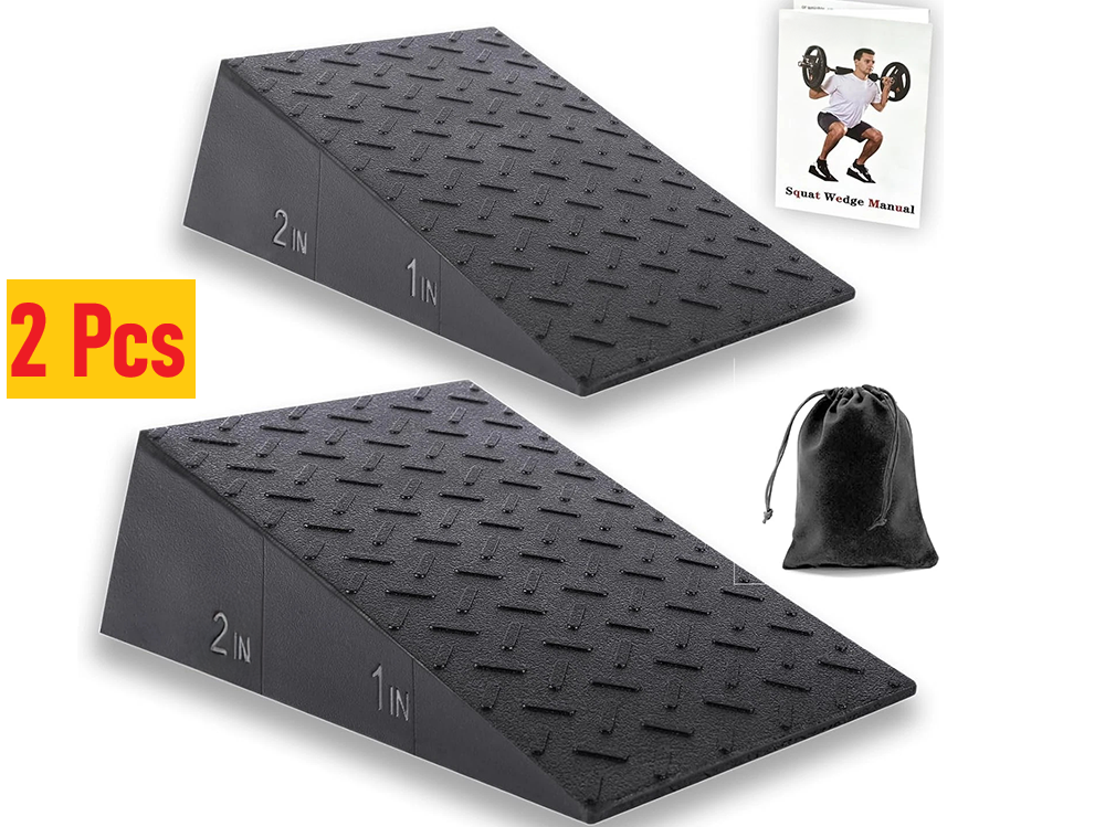 2Pcs Yoga Squat Wedge Anti-Slip Exercise Block for Pilates Fitness