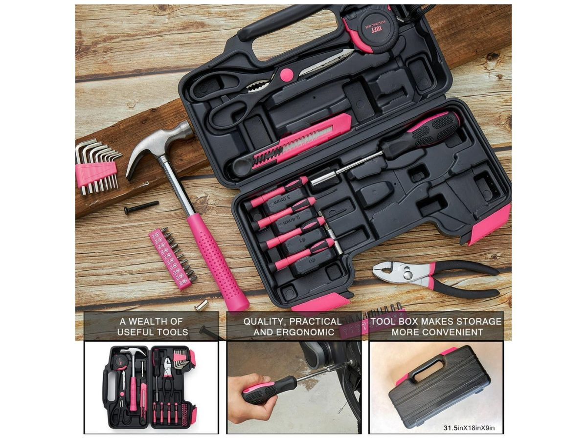 39 Pcs Hand Tools Set Home Repair Toolbox Basic Toolkit set