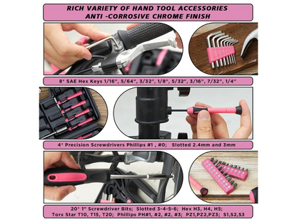 39 Pcs Hand Tools Set Home Repair Toolbox Basic Toolkit set