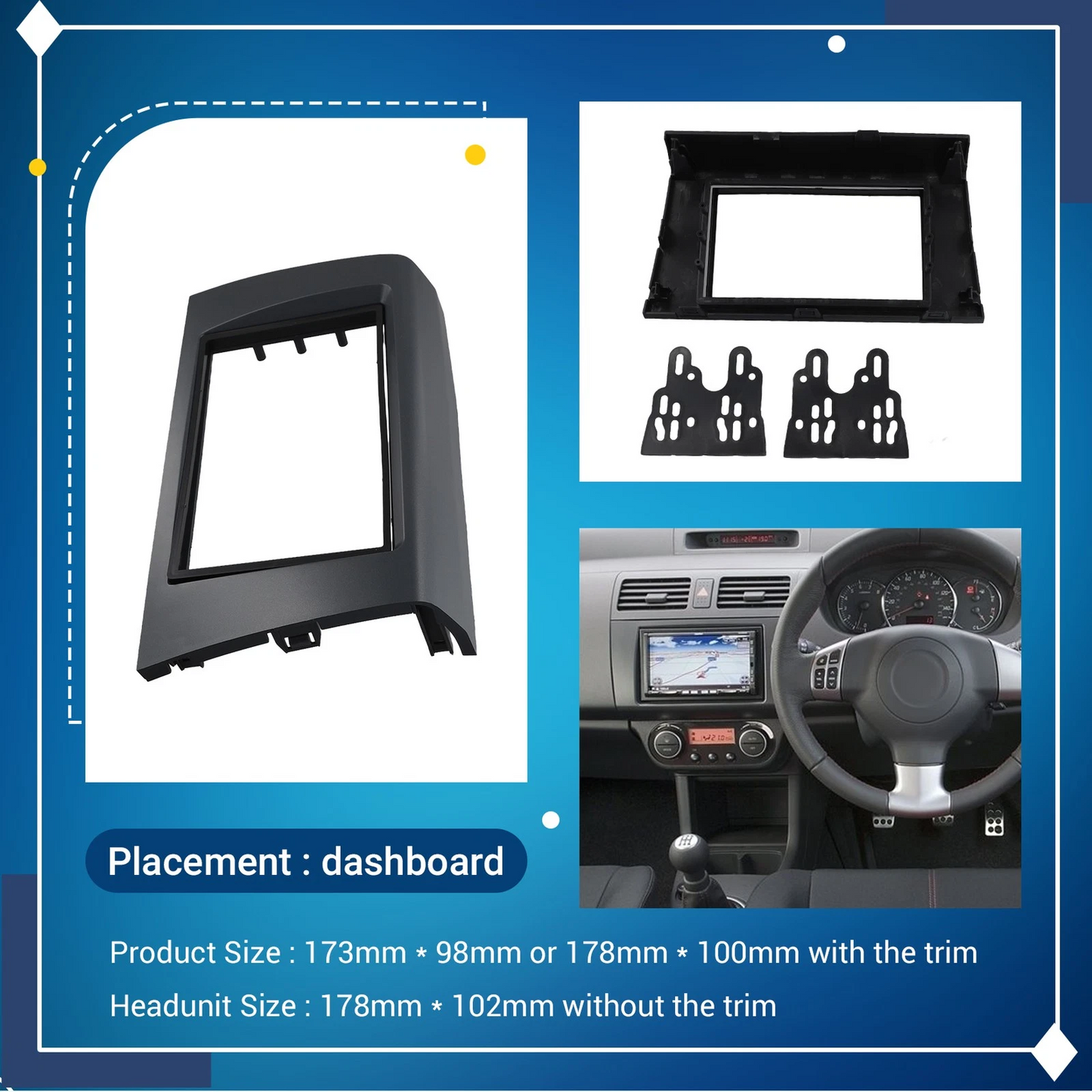 Stereo Fitting Kit for Suzuki Swift 2005-2010