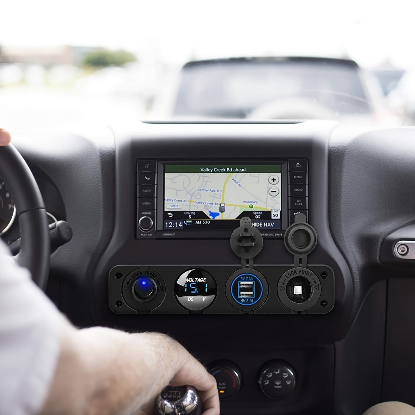 Dual Car Cigarette Lighter Plug Socket 12V-24V