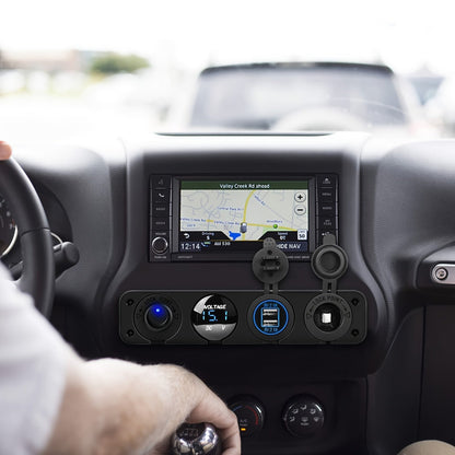 Dual Car Cigarette Lighter Plug Socket 12V-24V