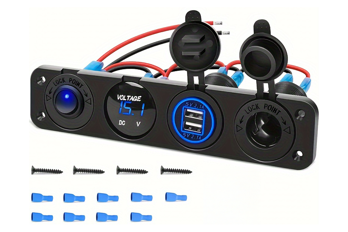Dual Car Cigarette Lighter Plug Socket 12V-24V