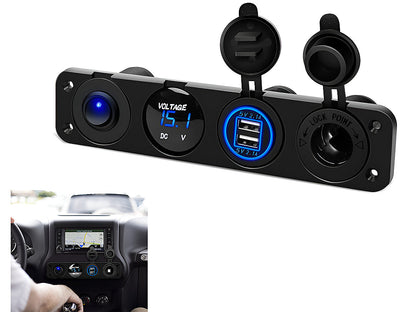 Dual Car Cigarette Lighter Plug Socket 12V-24V