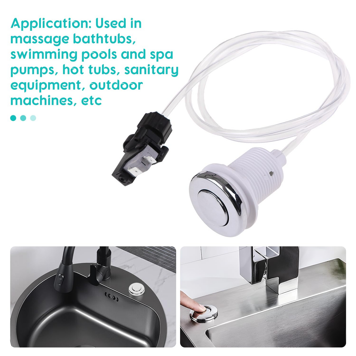 Air Switch for Spa Pool Air Pressure Switch Knob Bath Spa
