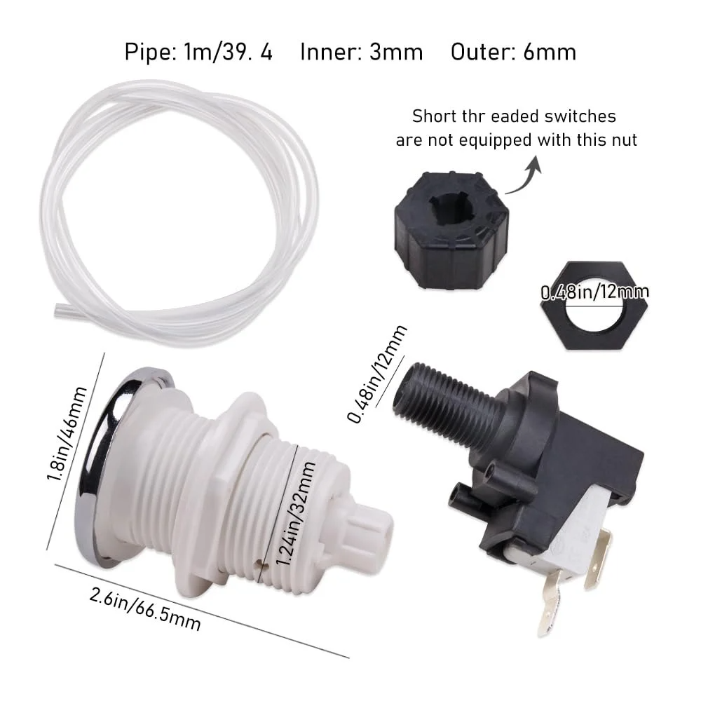 Air Switch for Spa Pool Air Pressure Switch Knob Bath Spa