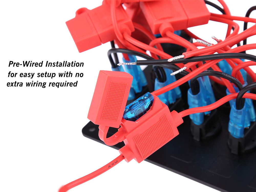 5 Gang Rocker Switch Panel