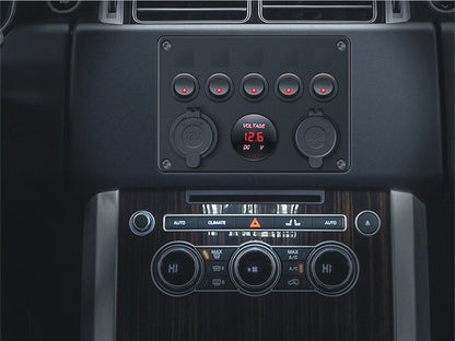 5 Gang Rocker Switch Panel