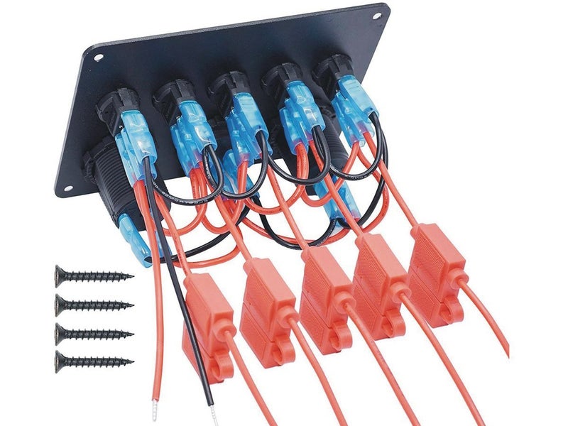 5 Gang Rocker Switch Panel