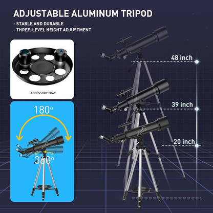 Portable Astronomical Telescope with Tripod