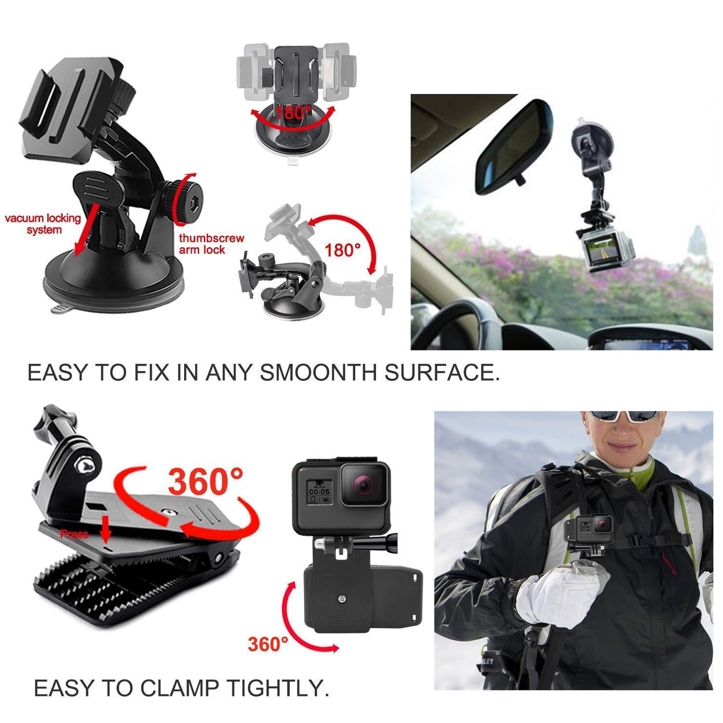 Action Camera Accessories 49-in-1
