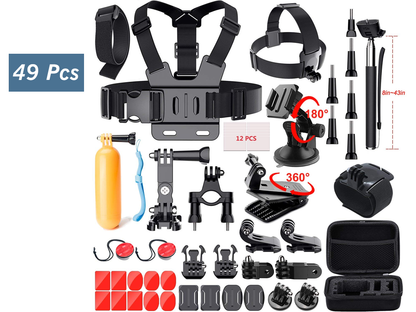 Action Camera Accessories 49-in-1